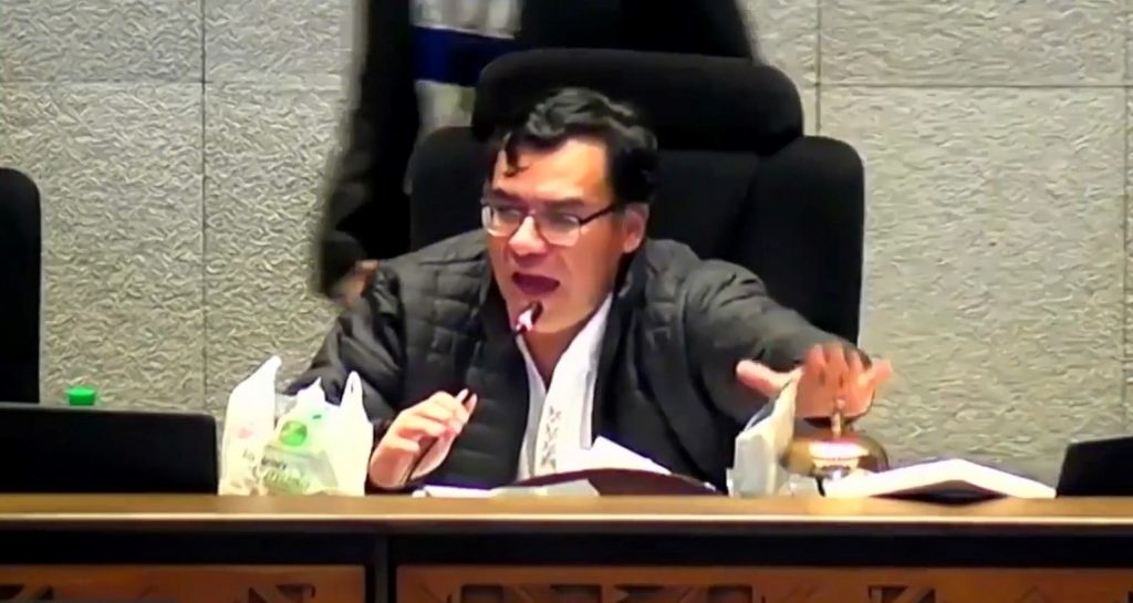 El presidente de la Cámara de Diputados, Jerjes Mercado. Foto: Captura
